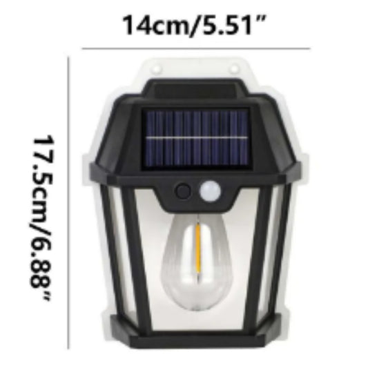 Farol solar decorativo para exterior