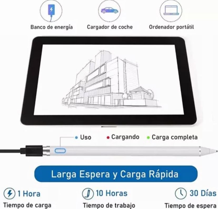 Lápiz Óptico Táctil Para Tablet, iPad