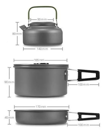 Set Ollas Outdoor Camping Cocinilla Uten